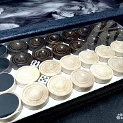 Подарочные нарды под стеклом «Казино» — фотография 6