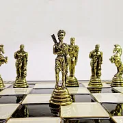 Шахматы с металлическими фигурами — оригинальный подарок — фотография 9