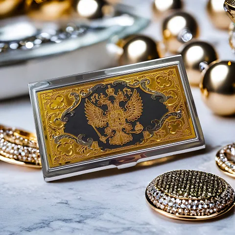 Визитница «Герб РФ» №9 — красивый подарок