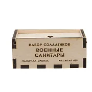 На память: Бронзовый набор солдатиков «Советские санитары», 5 шт., 1:35 — фотография 2