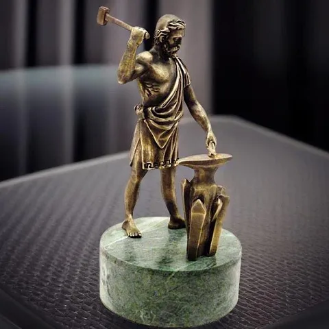 Статуэтка «Гефест» из бронзы со змеевиком — оригинальный подарок
