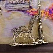 Картина «Вечерняя прогулка. Ессентуки» на ониксе с подсветкой — красивый подарок — фотография 7