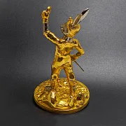 Бронзовая фигурка «Золотоискатель» — заяц с киркой — необычный подарок — фотография 3