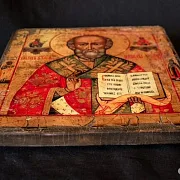 Святой Николай Угодник". Икона — красивый подарок — фотография 7