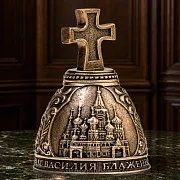 Бронзовый колокольчик «Москва. Крест» — оригинальный подарок — фотография 1
