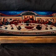 На память: Икона авторская "Тайная вечеря" Дерево — фотография 3