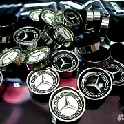 Комплект стальных фишек для нард «Mercedes» — красивый подарок — фотография 1