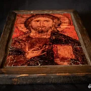 Икона деревянная «Спас Елезаровский» — необычный подарок — фотография 3