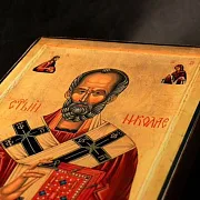 Икона с ковчегом " Святитель Николай" — оригинальный подарок — фотография 8