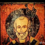 Св. Николай Чудотворец. Икона. Дерев — необычный подарок — фотография 6