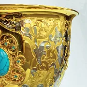На память: Сувенирный кубок для вина "Бирюза". Златоуст — фотография 6