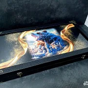Нарды под стеклом «Великая Держава» в подарок — фотография 3