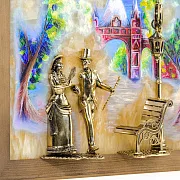 Картина «Вечерняя прогулка. Краснодар» на ониксе — оригинальный подарок — фотография 4
