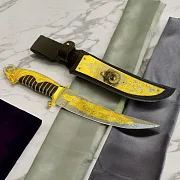 Дамасский нож «Архар» — оригинальный подарок — фотография 1