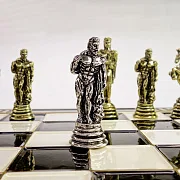 Шахматы с металлическими фигурами — оригинальный подарок — фотография 2