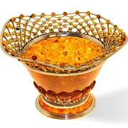 Подарочная конфетница из янтаря — фотография 4
