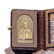 Книга с молитвами "Иисус Христос" — книга в кожаном переплёте в подарок — фотография 5