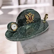 Часы «Престиж» с гербом УИС и подставками в подарок — фотография 1