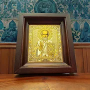 Икона Николая Чудотворца. Златоуст — необычный подарок — фотография 1