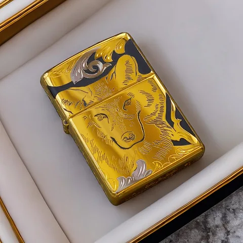 Подарочная сувенирная зажигалка Zippo "Вожак"